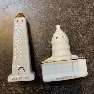 Washington D.C. Porcelain Salt and Pepper Shakers